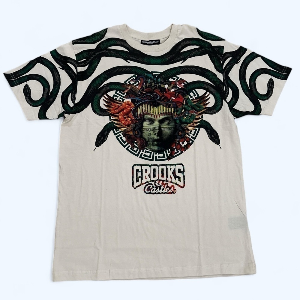 NWT Crooks & Castles Money Snake Tee